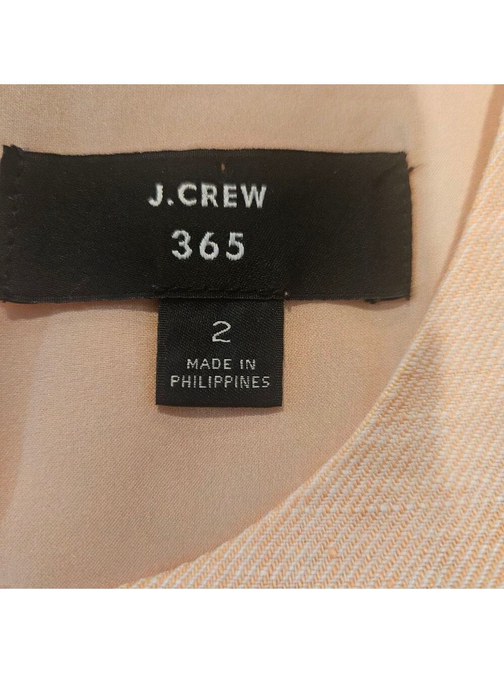 Women's J.Crew Linen Blend Resume Midi Dress Size 2 Orange Sorbet, 2 Pockets! - Picture 2 of 14